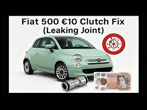 We Fix Destiny's Fiat 500 Clutch Problem for £2 - Leaking Clutch Slave Cylinder Joint