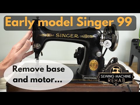 How to Remove the Motor From an Early Model Singer 99 Sewing Machine