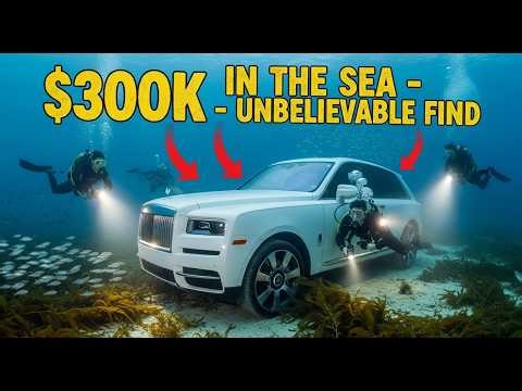 Storm-Sunk Container Recovery: Divers Find a White Rolls-Royce Cullinan, just like Ronaldo's car