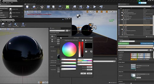 ue4如何通过材质实例或者蓝图和关卡序列来控制材质参数