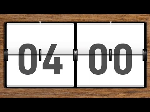 4 Minutes Flip Countdown | Simple Visual Timer