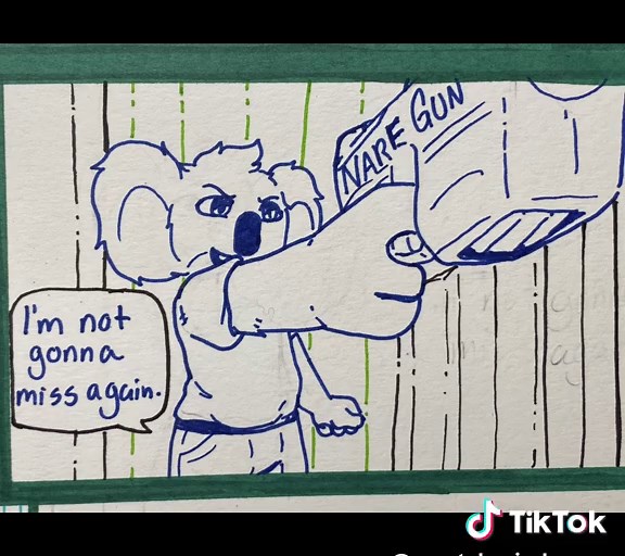 ⚠️WARNING: LANGUAGE and TOY WEAPONS⚠️ Ella returns home after her trip and Buster welcomes her home competitively. Now imagine a world where Buster curses 🤔 ##singoc##canonxoc##bustermoon##traditionalart##sketchbook##coloredsketch##marker##papermate##oc