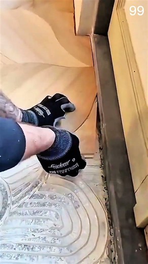 Draw a curved pattern, cut precisely following the marking lines.