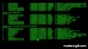 4к Relaxing Coding Screensaver Encrypted Programming Code green Video VJ Loop no sound. no music on Make a GIF