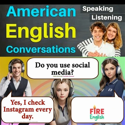 5.2K views · 164 reactions | American English Conversations to Improve Listening & Speaking Fluency _ English Conversation+ #learningenglish #learnenglish #spokenenglish #englishlanguage #reelsvideo #fbreels #reelsvideoシ | Learn English | Facebook