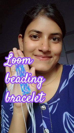 loom beading bracelet ❕ #diy #bracelet