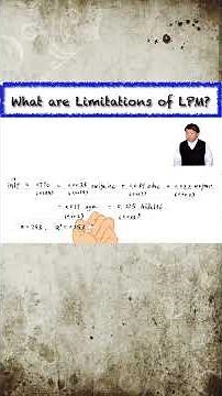 #Limitation #LPM #LinearProbabilityModel #Econometrics #Tutorial