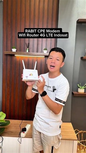 RABIT CPE Modem Wifi Router 4G LTE Indosat. Free internet for 1 year, 180GB