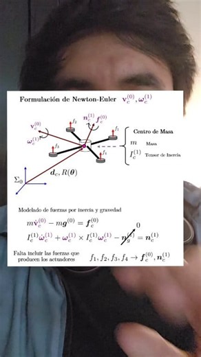 Dinámica de un Cuadrirotor #Robotics #mechatronics #ecuaciones #engineering #Posgrado #ingenieria #math #physics #sdyc #sdychristian | Sistemas Dinámicos y Control