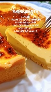Le Flan Parisien🥰 . Ingrédients 3 oeufs 150grs de sucre semoule 70 grs de maizena 15 cl de crème liquide 60cl de lait 1 gousse de vanille . Préparation fouetter les oeufs et le sucre sans les blanchir ajouter la maizéna et la crème faire bouillir le lait avec la gousse de vanille fendue en 2 (gratter les petites graines à l’interieur) verser-le sur le mélange précédant hors du feu remettre sur feu moyen et melanger jusqu’à ce que la crème épaissie retirez-là du feu et versez-la dans 1 saladier 