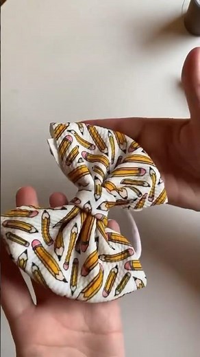 How to make bows with bullet fabric/ stretchy headbands DIY