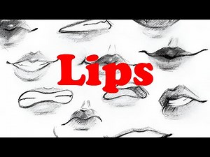 ANIME LIPS DRAWING | How to draw anime mouths | Smiley, Angry and Sad