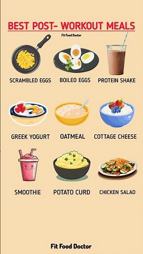 Best Post-Workout Meals for Muscle Recovery | High Protein Foods to Eat After Exercise #healthtips