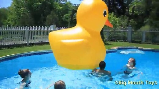 Watch BigMouth Inc Gigantic Inflatable Rubber Ducky, 6 Foot Tall Huge Duck Float, Made of Durable Plast... on Amazon Live