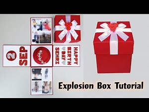 Explosion box| Birthday explosion box| Birthday gift ideas| Explosion box tutorial|Diy birthday gift