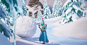 How to hide in giant snowballs in Fortnite