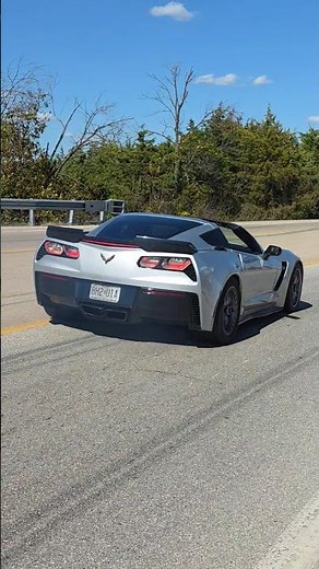 C7 Corvette Burnout at jeffco power tour 2025 #cars #burnout #shorts