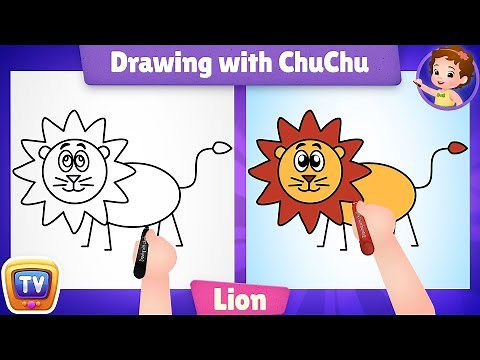 How to Draw a Lion? - Drawing with ChuChu - ChuChu TV Drawing for Kids Easy Step by Step
