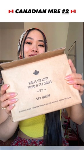 Linda on Instagram: "🇨🇦📦 Another Canadian MRE for lunch!! 📦🇨🇦 #canadian #mre #imp #canadianforces #lunch"