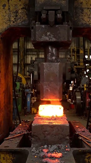 Hydraulic Press Vs Red Hot Hammer😱😱😱 #hydraulicpress #shortvideo #shortsfeed #shorts
