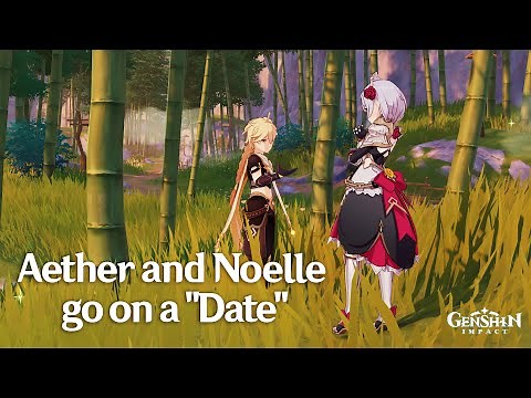 Aether and Noelle go on a "date" | Genshin Impact