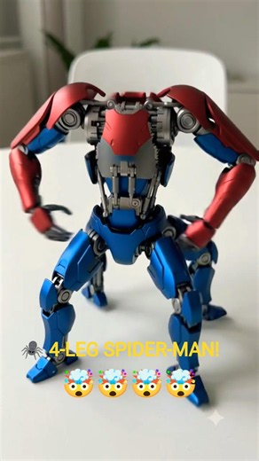 🕷️ Four-Leg Spider-Man Robot Transformation 🤖🔥 #Shorts