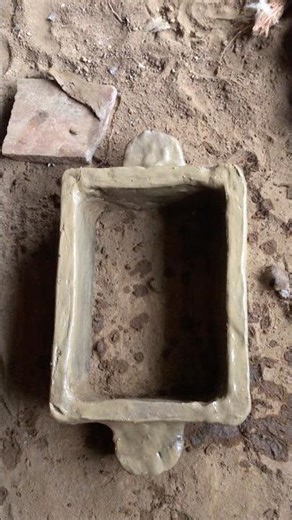 Making Bricks from Clay in a Cave! 🧱 #survivalskills #buildingmaterials #nature #brick