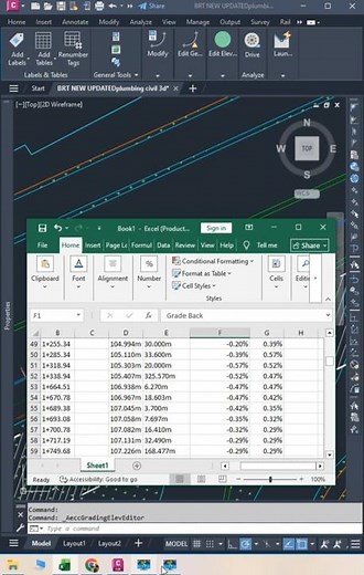 Fast Way to Get Chainage, Slope, Length & Levels from Civil 3D Alignment and Feature Line Profile