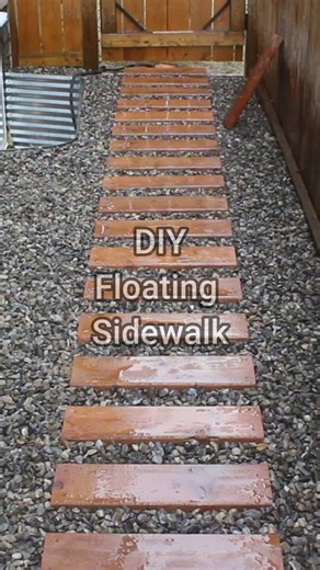 Wood walk way #diy #backyard #wood