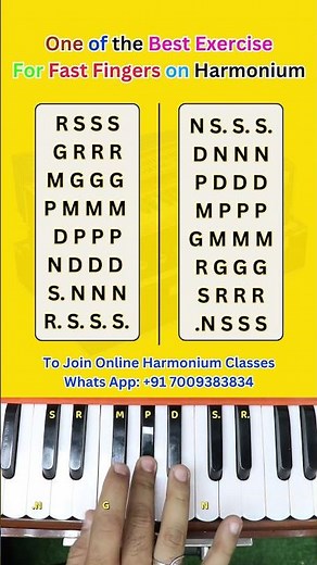 Finger Speed 2x Karne Ki Best Exercise 🎹#fastfingers #learnharmonium