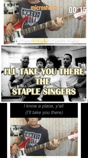 I'LL TAKE YOU THERE - STAPLE SINGERS | FRANKS BASS COVERS #microshorts