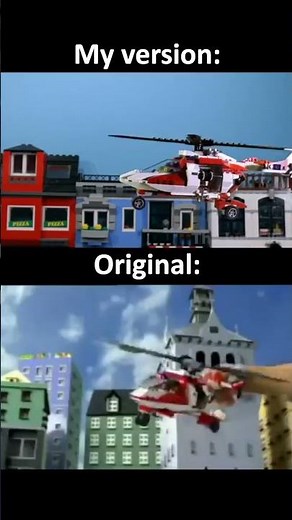Original VS Stop-Motion: A man has fallen into the river in LEGO City