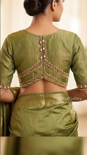 Blouse neck design/ Latest new model/ Stylish blouse back neck design/ trending🔥🔥