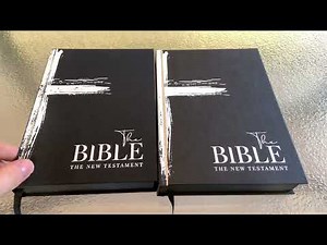 A Bible with BLACK PAGES! Check out this monochrome New Testament!