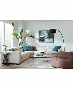 Rinan Leather Sectional Collection, Created for Macy's - Macy's