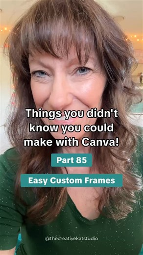 Kat Cornell | Canva Tips + Training on Instagram: "A new way to create custom frames inside Canva!🙌🏻 I thought I’d seen just about every way to create custom frames in Canva… and then this happened. I’ve shared a few different frame methods, and they all work, but this one feels different. It’s faster, more flexible, and honestly just more fun to use. The fact that you can turn almost any image into a custom frame without leaving Canva is a total game changer! 👉🏻Tell me... what do you think 