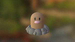 Diglett - 3D model by TheWhiteEevee12
