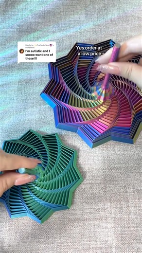 OMG, I have to show you this cool fidget! 🤩 It's blowing up on my other page and people are OBSESSED. I literally can't stop playing with it! 🥴 I got it as a gift... but low-key just want to keep it for myself. 😂 Like, look how satisfying this is! 👀 It's 3D-printed and SO addictive — once you start, you can't put it down! 🌀 This would make the PERFECT stocking stuffer! 🎄🎁 I've linked it right here for you — one click to checkout! 🛒👇 #FidgetToy #StockingStuffer #3DPrinted #Satisfying #Vi