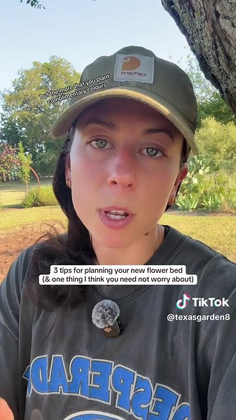 planning a new garden area or flower bed? These are the things I think about when planning a new space & the things I think are not that big of a deal! #flowerbed #gardendesign #texasgardening #plantsoftiktok #gardeningtips