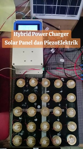 Sistem Pembangkit Energi Menggunakan Piezoelektrik untuk Charger Station #charger #esp32 #esp32project #iot