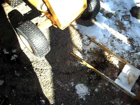 Installing Snow Blade- Cub Cadet 105 pt. 2
