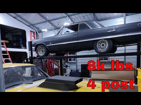 Installing a 4 post "A Plus Lift" in my Dad's Garage!!!!