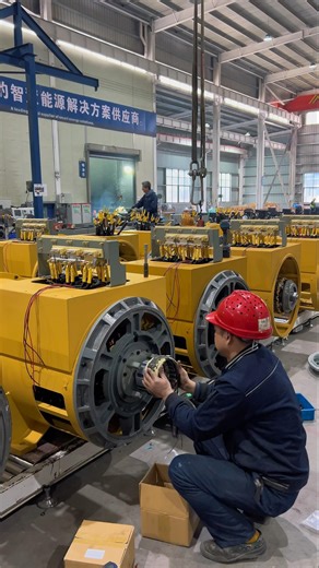 The assembly process of brushless alternator #generator