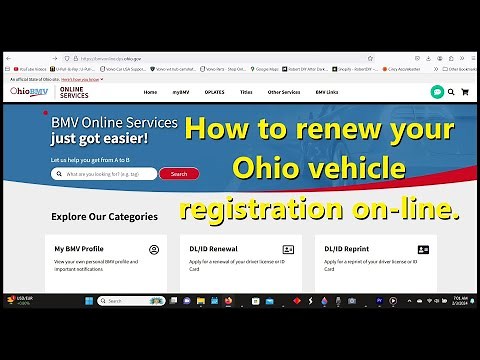 Ohio BMV online services, how to renew your vehicle registration, replacement sticker, etc. - VOTD