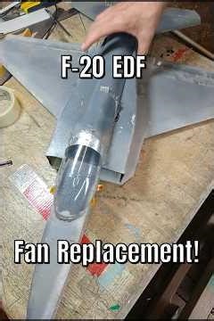 RC plane build F-20 EDF replacement fan #build #diy #repair #f20 #tiger #edf #drone #rcplane #rc
