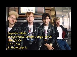 Depeche Mode - Photographic live in 1981-04-06 Bridge House, London, England, UK