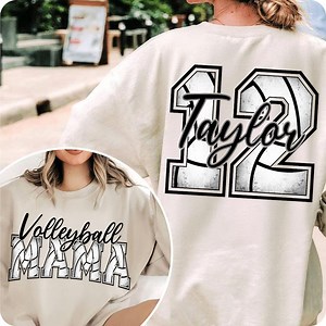 Custom Volleyball Mom Design: Personalized Digital File for Shirts, Sublimation & Game Day Gear - Etsy