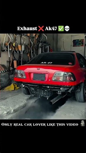 Exhaust or AK47? 🔥 Honda Civic with Insane Sound Upgrade! #shorts #youtubeshorts #viralvideo