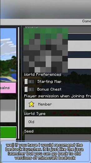 how to change your version in minecraft bedrock #minecraft #shorts