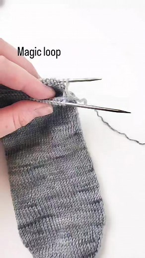 3.6K views · 48 reactions | I love this method of knitting in the round because I can use it for so many things! Socks, sweater sleeves, and hats are just the beginning. Save this post to remember the magic loop method of knitting in the round! | Twice Sheared Sheep | Facebook